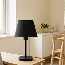Homing Kumaş Başlık Siyah Gövde Abajur