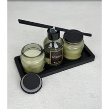Tepsili Mum ve Koku Seti Yeşil Osmanthus Green Tea
