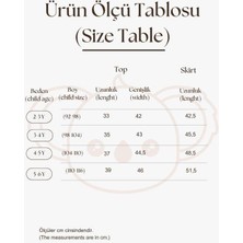 Beyaz Brodeli Sırt Bağlamalı Kız Takım