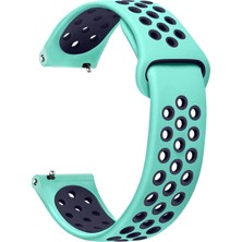 Microsonic Huawei Watch 5 46MM Rainbow Gently Band Kordon Yeşil Lacivert