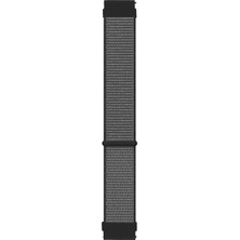 Microsonic Huawei Watch 5 46MM Hasırlı Kordon Woven Sport Loop Gri