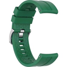 Microsonic Huawei Watch 5 46MM Kordon, Silicone Rapidbands Koyu Yeşil