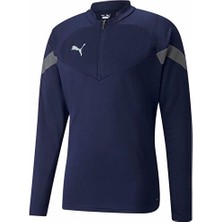 Puma Teamfinal Training 1/4 Zip Top Erkek Futbol Antrenman Ceketi 65737506 Lacivert