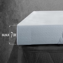 Ortopedik %100 Visco Uyku Pedi,yatak Korucucusu ,kalınlığı 7cm,sert Yataklar Için, 2 Adet Yastık Kılıfı Hediyeli