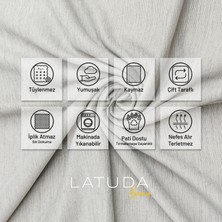 Latuda Concept Kaymaz Koltuk Örtüsü Çift Taraflı Mikrofiber Şönil 175x215 cm Kum Beji – Kedi Köpek ve Çocuk Dostu