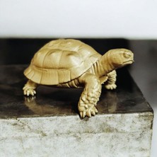Kaplumbağa Biblo Heykel  3D Baskı  Masa Üstü Dekoratif Obje 10X10X8 cm
