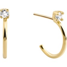 Gimora Mira Tek Taşlı Halka Küpe