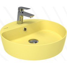 Loop 45CM Masa Üstü Çanak Lavabo Extra Limon Çiçeği