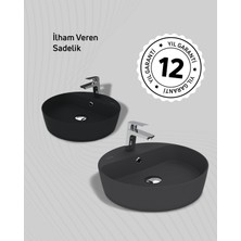 Loop 45CM Masa Üstü Çanak Lavabo Extra Limon Çiçeği