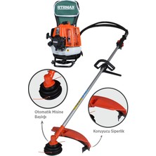 RTRMAX RTM9640 Benzinli Sırt Tipi Tırpan 63Cc 3.0Hp (Tırpan Bıçağı,Misina Başlığı,Tırpan Testeresi Hediye)