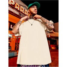 Noflen Unisex In The Future Baskılı Oversize %100 Pamuk T-Shirt