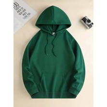 Unisex Stare Baskılı Oversize Kapüşonlu Sweatshirt Hoodie