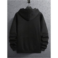 Unisex New York Baskılı Oversize Pamuklu Kapüşonlu Sweatshirt