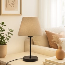 Homing Kumaş Başlık Siyah Gövde Abajur