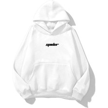 Unisex Spider Örümcek Baskılı Oversize Sweatshirt Hoodie