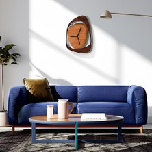 Minimalist Ahşap Saat - Dekoratif Duvar Saati - Moder Nahşap Saat