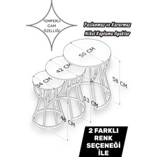 Parla 3'lü Zigon Sehpa