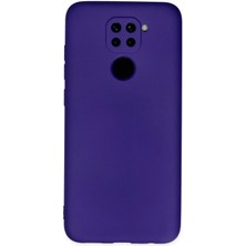 Newface Xiaomi Redmi Note 9 Kılıf Nano Içi Kadife Silikon - Mor Sptgl