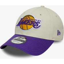 New Era Contrast Patch La Lakers Unisex Krem/mor Şapka.-