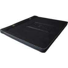 A5 - 5 Yapraklı Deri Menü Kabı - 23X15 cm (Siyah)