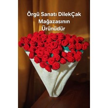 Birebir Görseldeki Ürün Gelir 100 cm 75 Adet Çiçek Buketi Çiçek Battaniye, Buket Battaniye Buket Şal