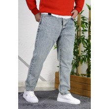 Erkek Düz Paça Yıkamalı Boyfriend Pantolon