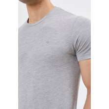Tony Montana Regular Fit Bisiklet Yaka %100 Pamuk Kısa Kollu Basic Penye T-Shirt-PE3601TY22