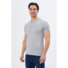 Tony Montana Regular Fit Bisiklet Yaka %100 Pamuk Kısa Kollu Basic Penye T-Shirt-PE3601TY22