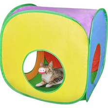 Oyuncak Toplu Kutu Şekilli Kedi Oyun Tüneli