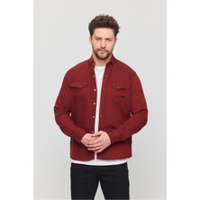 Slim Fit Çift Cepli Çıtçıtlı  Dar Kalıp Pamuklu Kot Gömlek
