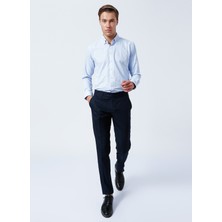 Süvari Normal Bel Normal Paça Slim Fit Mavi Erkek Pantolon PN1014300199
