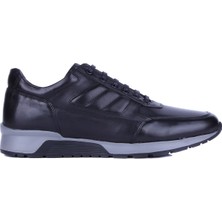 Fosco - Siyah Hakiki Deri Erkek Sneakers 2720-1 - 6960