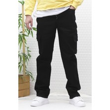 Erkek Kargo Cepli Rahat Kesim Baggy Kot Pantolon