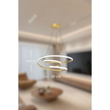 Modern Eskitme Space Model 3 Renk (Beyaz&sarı&günışığı) Kumandalı LED Avize