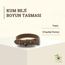 Purrfectly Paws Köpek Boyun Tasması Kum Beji L Beden