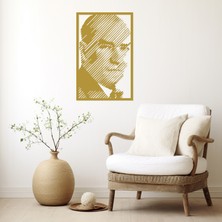 Atatürk Portresi Metal Duvar Tablosu, Ev & Ofis Dekoru