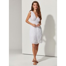 White By Nature Beyaz Kadın Plaj Elbisesi WBN3125-STD