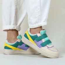 Hammer Jack Cuzco Bej-Yeşil Kadın Spor Ayakkabı