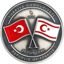Aga Digital Agakulche Kıbrıs Barış Harekatı'nın 50.yıl Dönümü Gümüş Sikke Coin