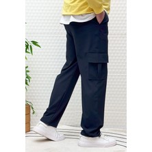 Erkek Full Likralı Rahat Kesim Kargo Cepli  Baggy Jogger Pantolon
