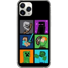 Minecarft Desenli iPhone 15 Pro Max Kılıfı