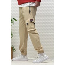 Erkek Kargo Cepli Fermuarlı Paraşüt Mevsimlik Jogger Pantolon