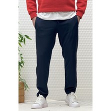 Erkek Düz Paça Çelik Örgü Kumaş Mevsimlik Klasik Pantalon