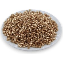 gold Kaplama 5x4 mm Büyük Kesme Boncuk 50 gr