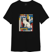 Bauhaus Cat Tişört - Siyah