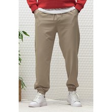 Erkek Full Likralı Paraşüt Kumaş Lastikli Jogger Pantolon