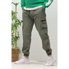 Erkek Kargo Cepli Modelli Paraşüt Jogger Pantolon