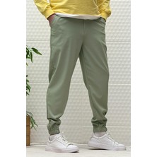 Erkek Full Likralı Paraşüt Kumaş Lastikli Jogger Pantolon