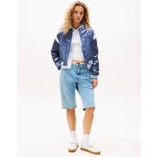 Tommy Jeans Tjw Scrıpt Varsıty Jacket Kadın Gri Ceket DW0DW20960PO6