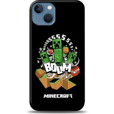 Minecarft Desenli iPhone 15 Kılıfı